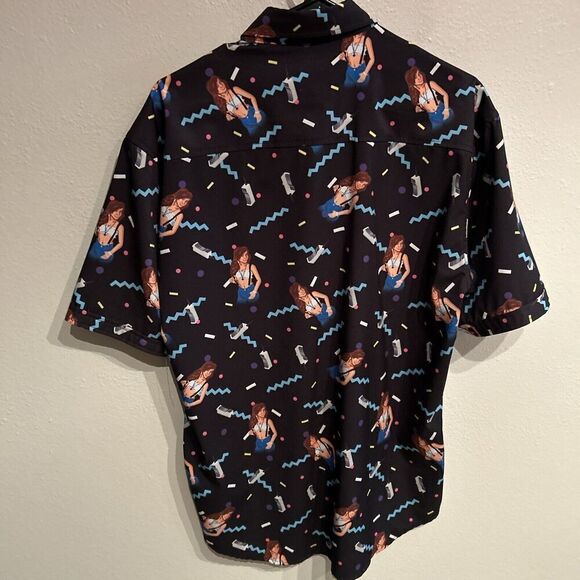 RSVLTS Shirt Mens XL Black Saved By The Bell Kelly Kapowski Short Sleeve - Picture 6 of 8